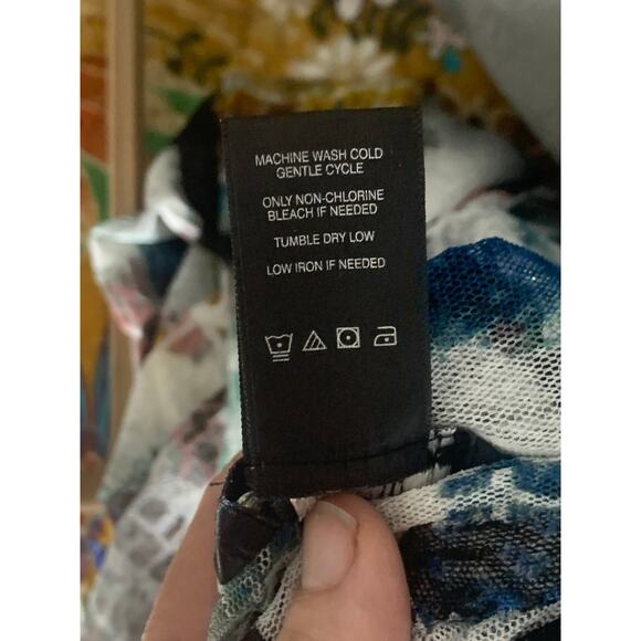 Ali Miles sz LG Mesh Opend Front Jacket Cardigan Lagenlook Art to Wear ! - Picture 7 of 7